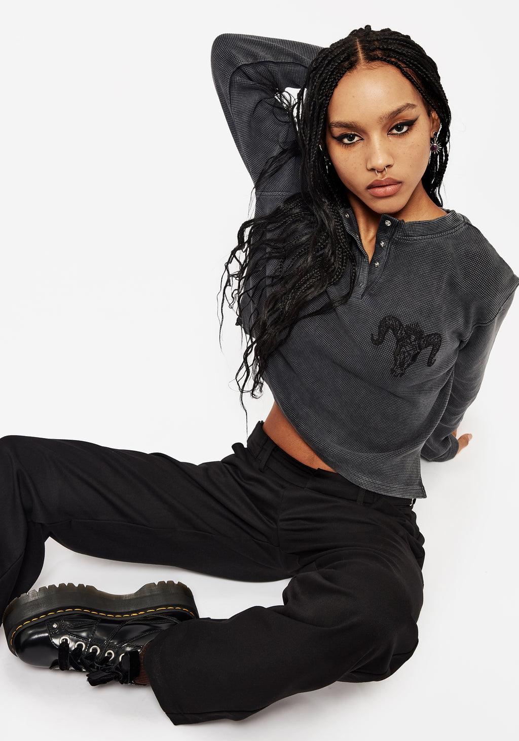 Ariel Cotton Blend Embroidered Long Sleeve Top Product Image