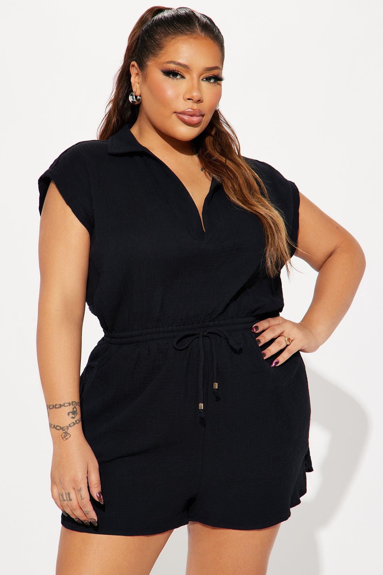 White Sands Romper - Black Product Image