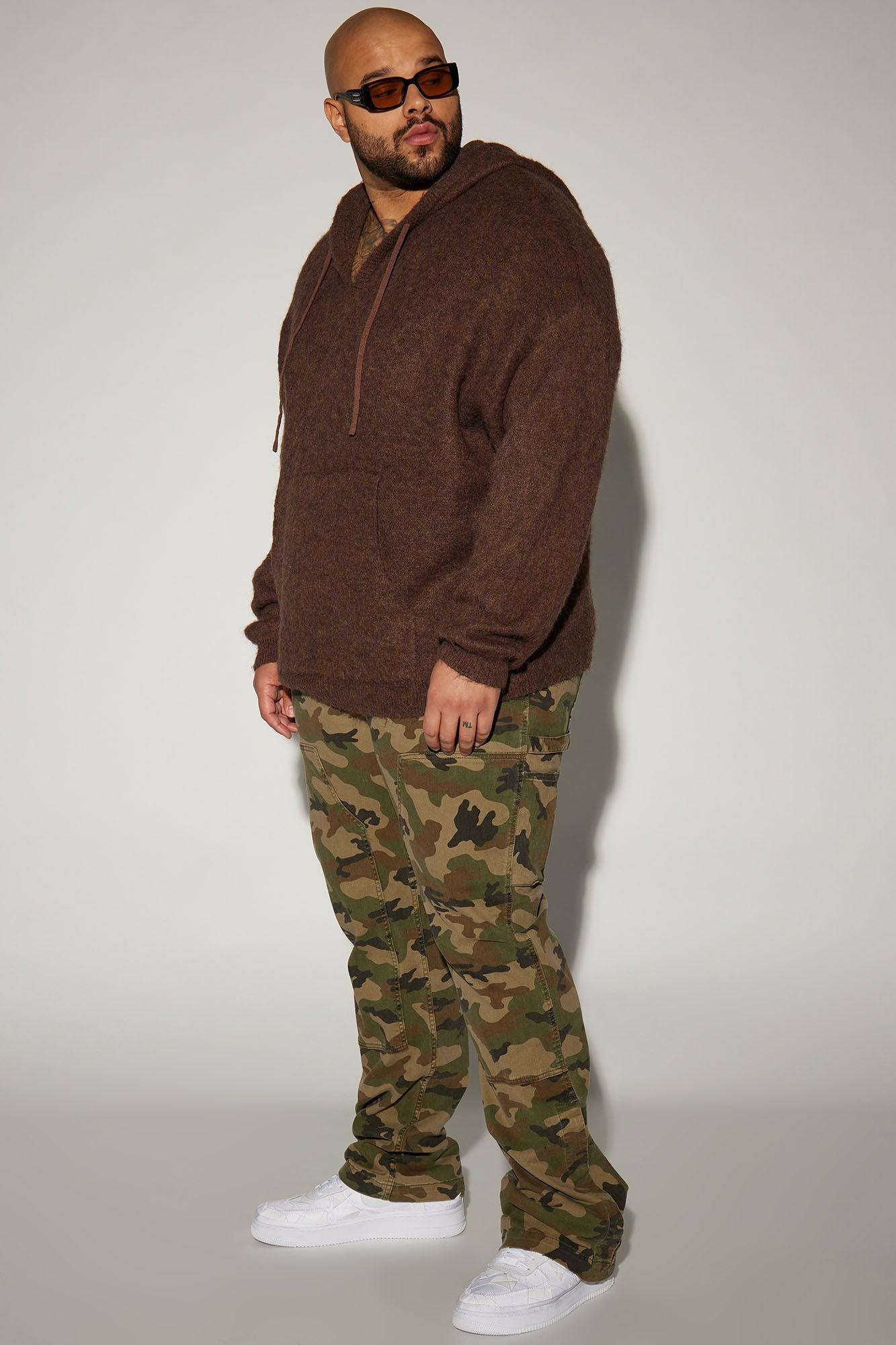 Easy Camo Slim Carpenter Flare Pants - Camouflage Product Image