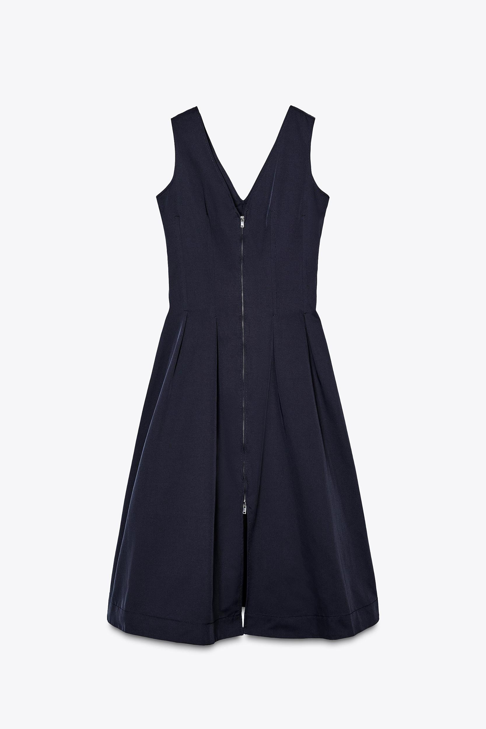 ZW COLLECTION ZIPPER MIDI DRESS Product Image