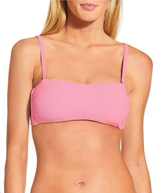Gianni Bini Solid Ribbed Retro Hipster Swim Bottom Product Image