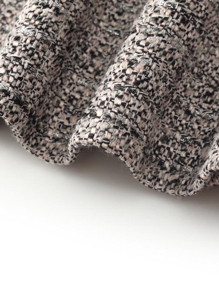 Wool Blend Tweed A-Line Women Mini Skirt Product Image