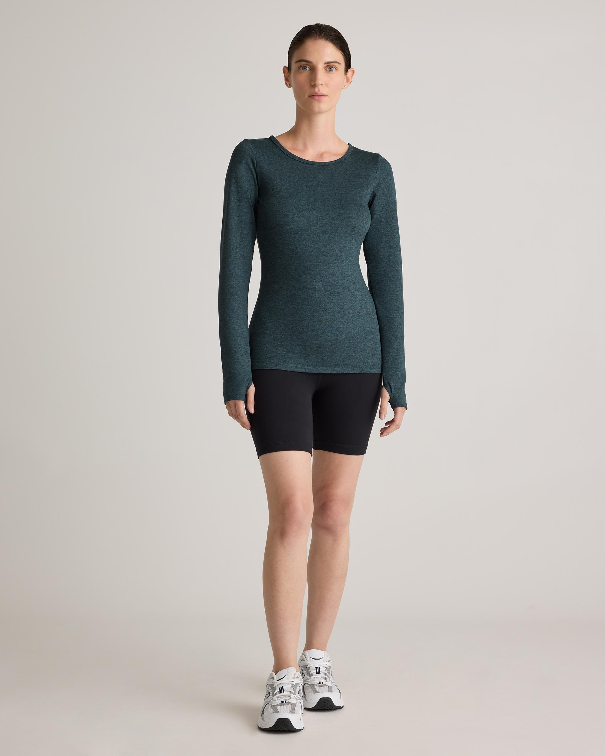 Quince | Women's Ultra-Soft Fitted Long Sleeve Top Size XS, Polyester Product Image
