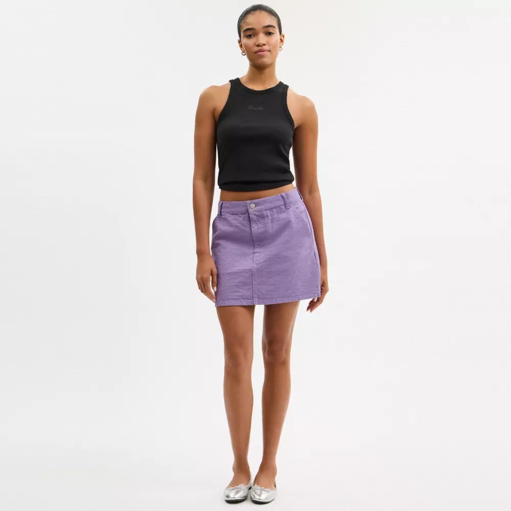Signature Denim Skirt Product Image