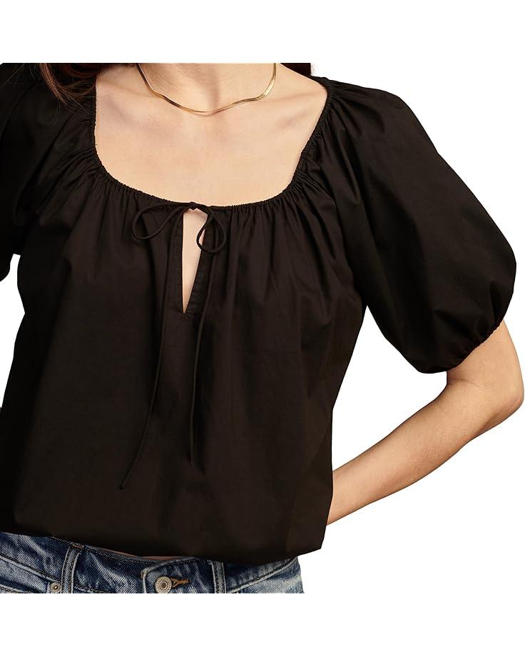 Women's Lucky Brand Gathered Poplin Top Product Image