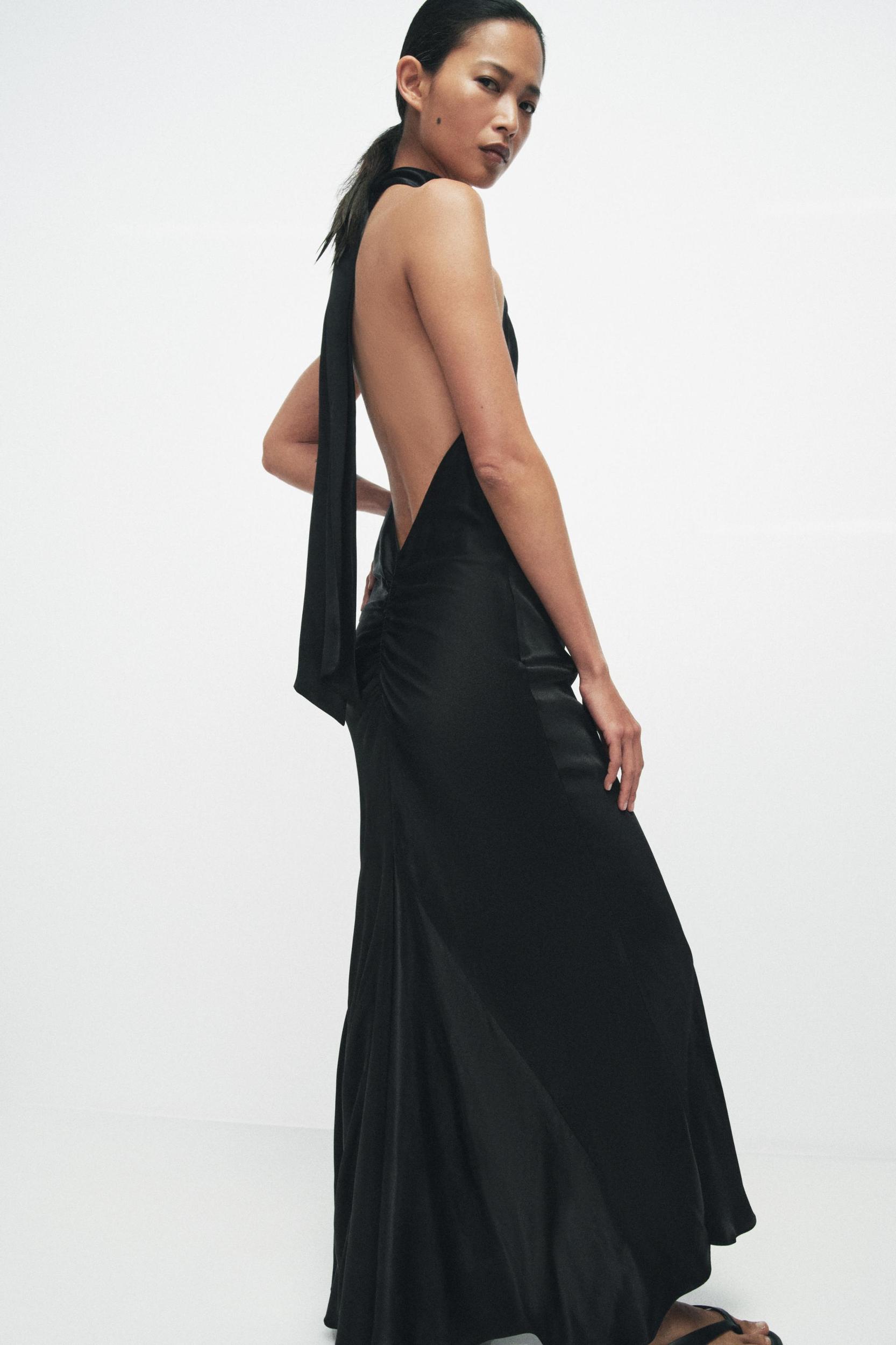 ZW COLLECTION SATIN EFFECT HALTER DRESS Product Image