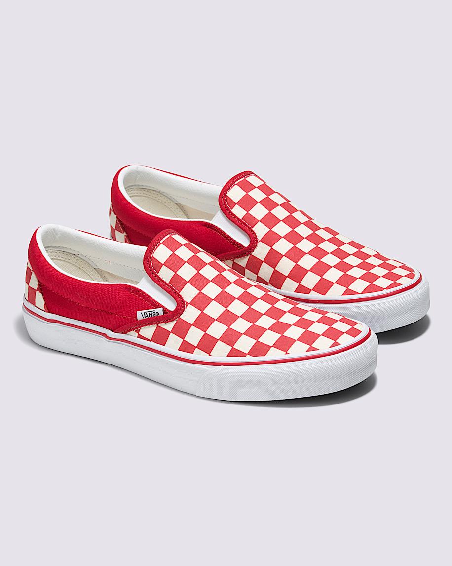 Customs Classic Slip-On Checkerboard Wide Shoe in Customs| Vans US Product Image