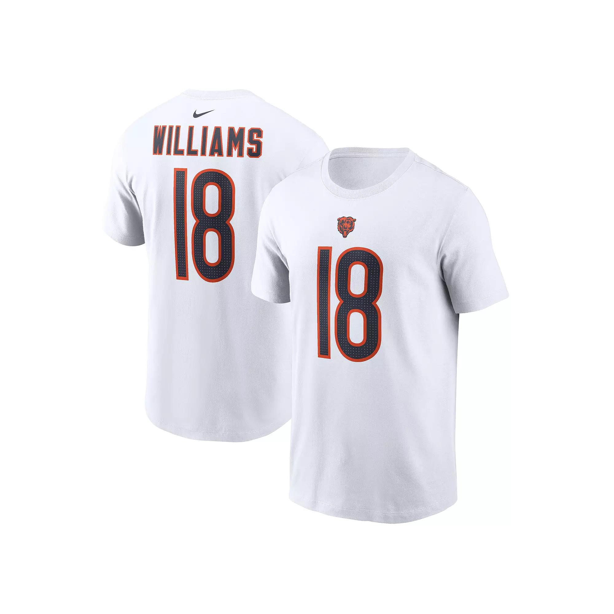 Men's Nike Caleb Williams White Chicago Bears Fuse Name & Number T-Shirt,  Product Image