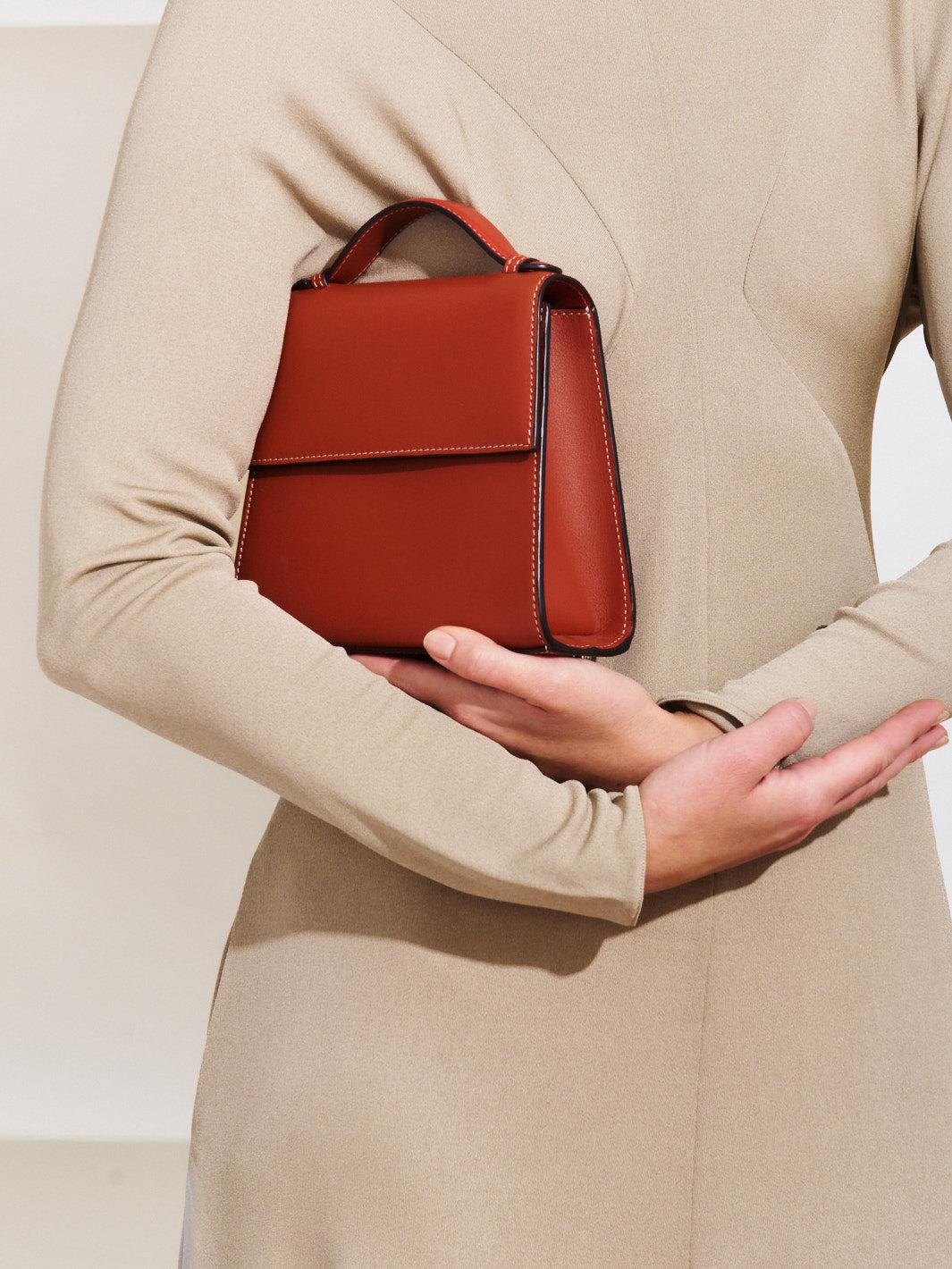 The Small Top Handle in Nappa Product Image