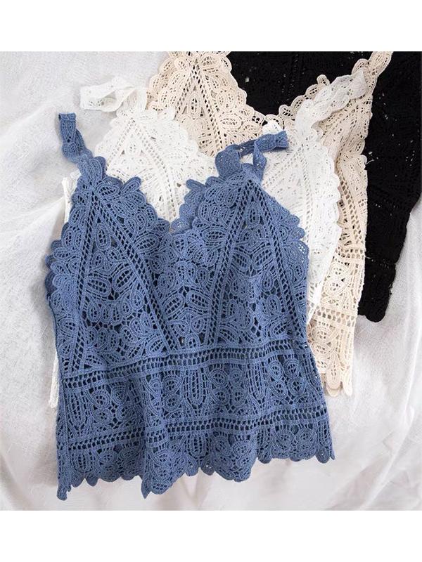 Cutout Corset V Neck Tank Top Product Image