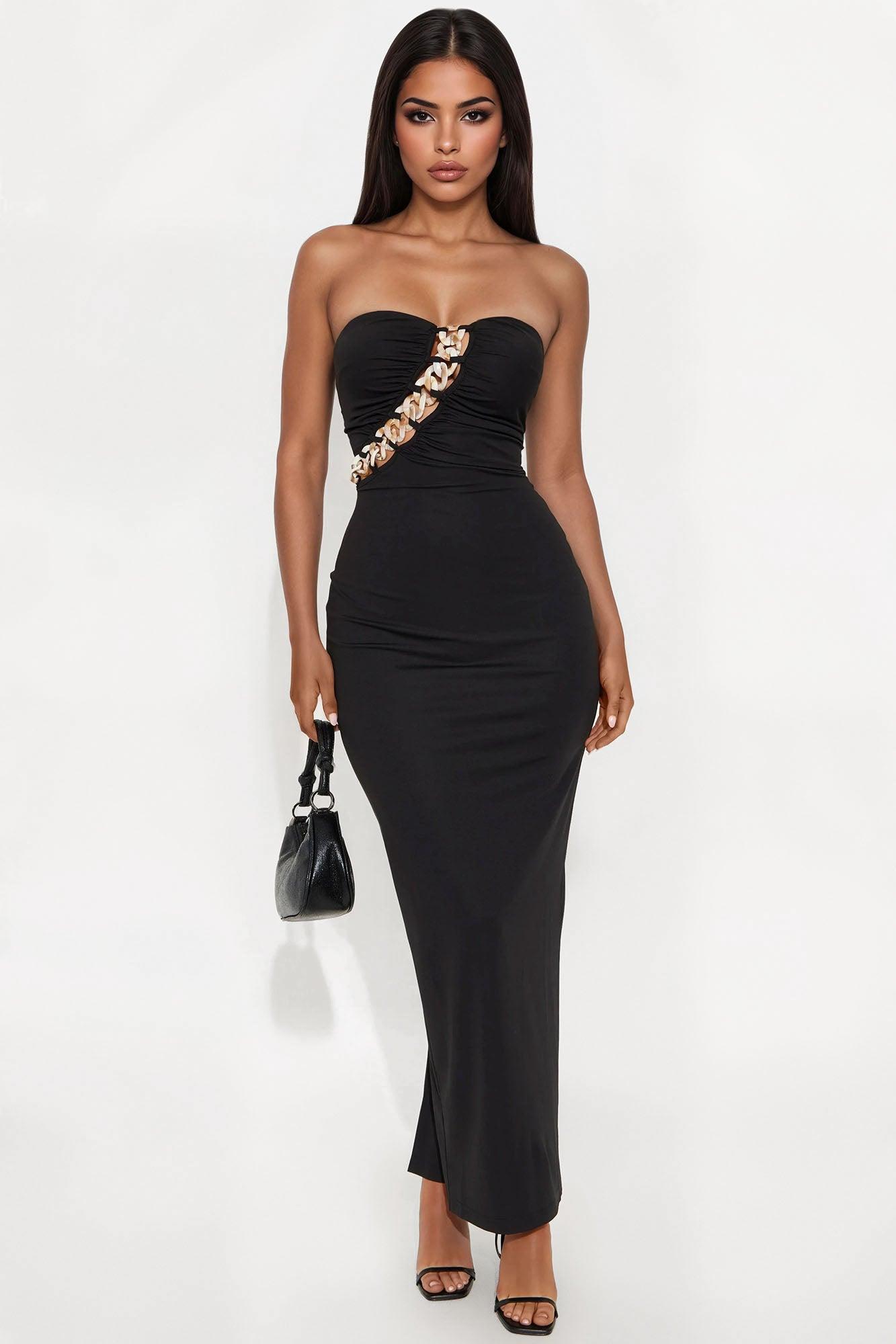 Exotic Islands Maxi Dress - Black Product Image