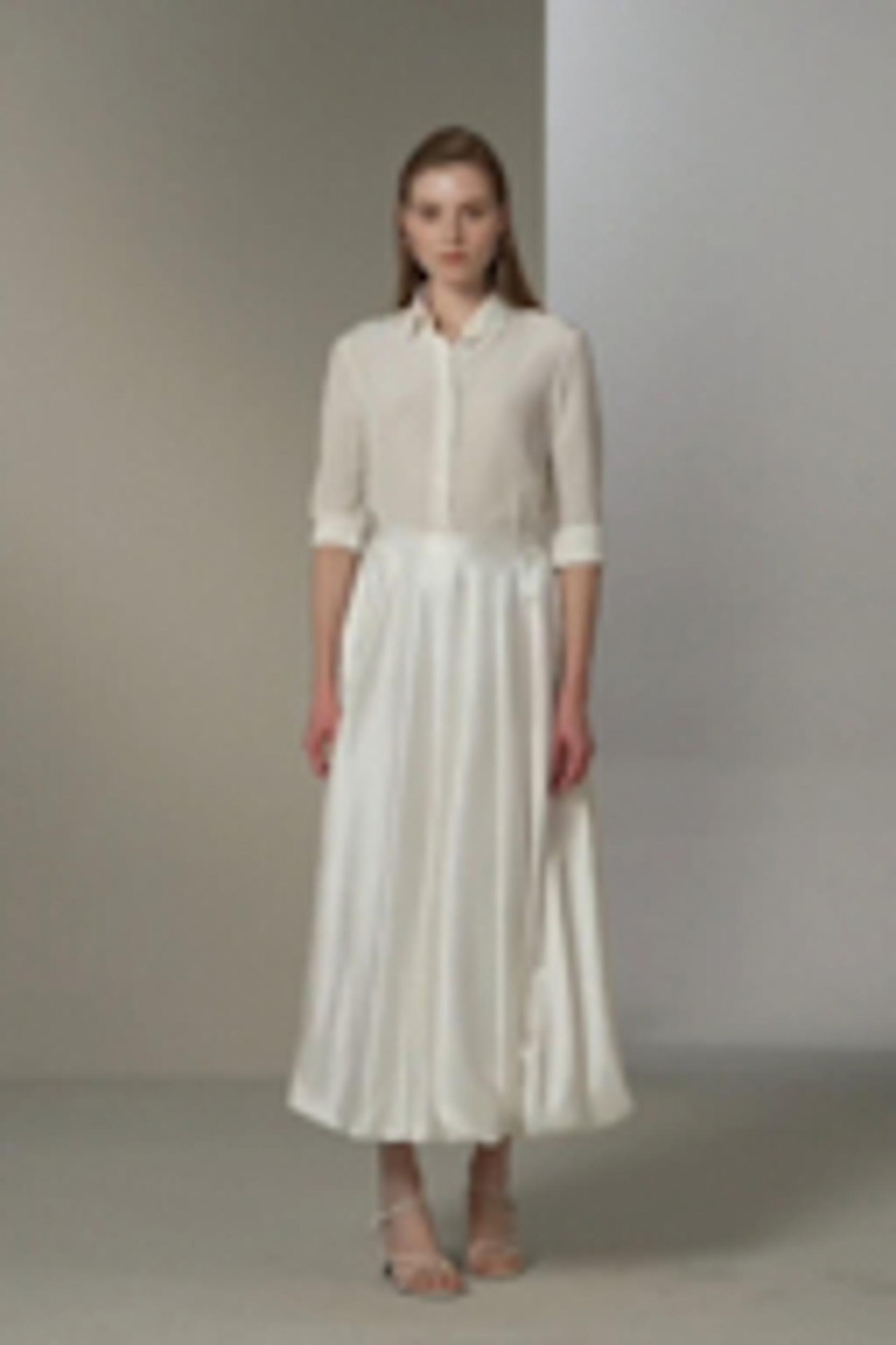 LILYSILK Womens Long Silk Skirt - Black Durable Silk - Flowing Snow Drop Skirt 14 Product Image