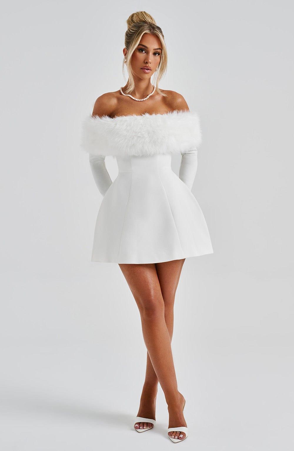 Villanelle Mini Dress - Ivory Product Image