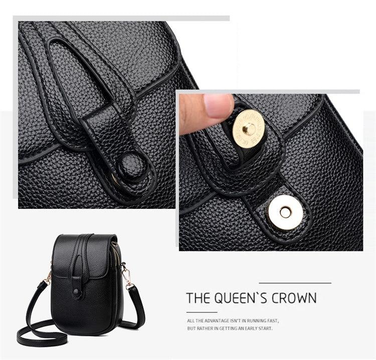 Lior's Timeless Retro Leather Shoulder Bag Product Image