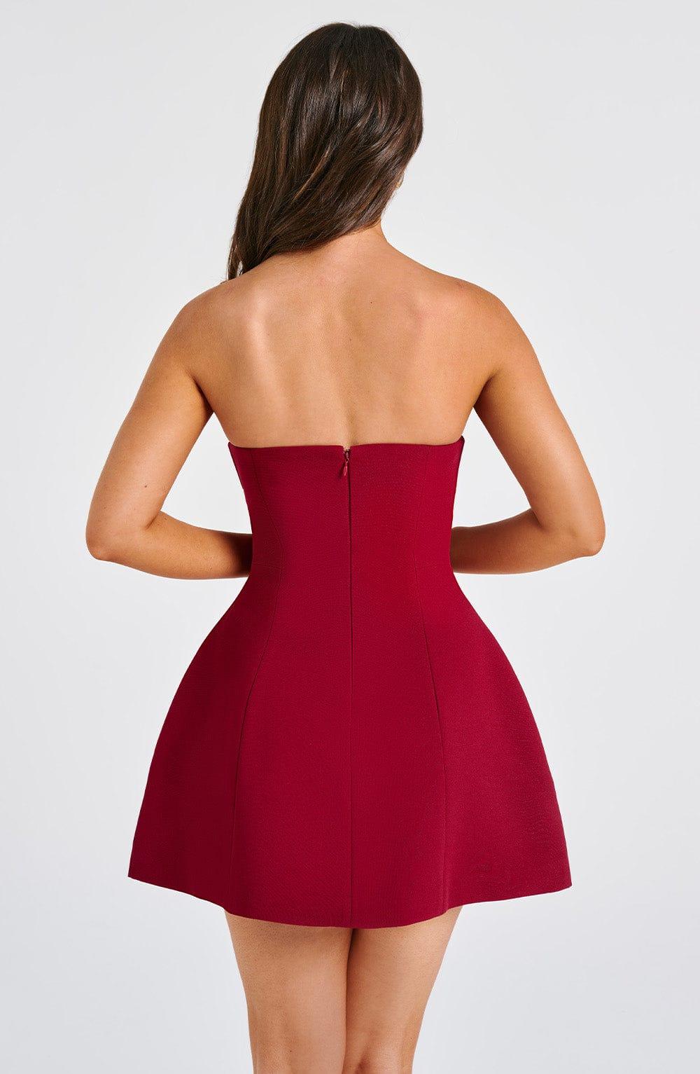 Asha Mini Dress - Wine Product Image