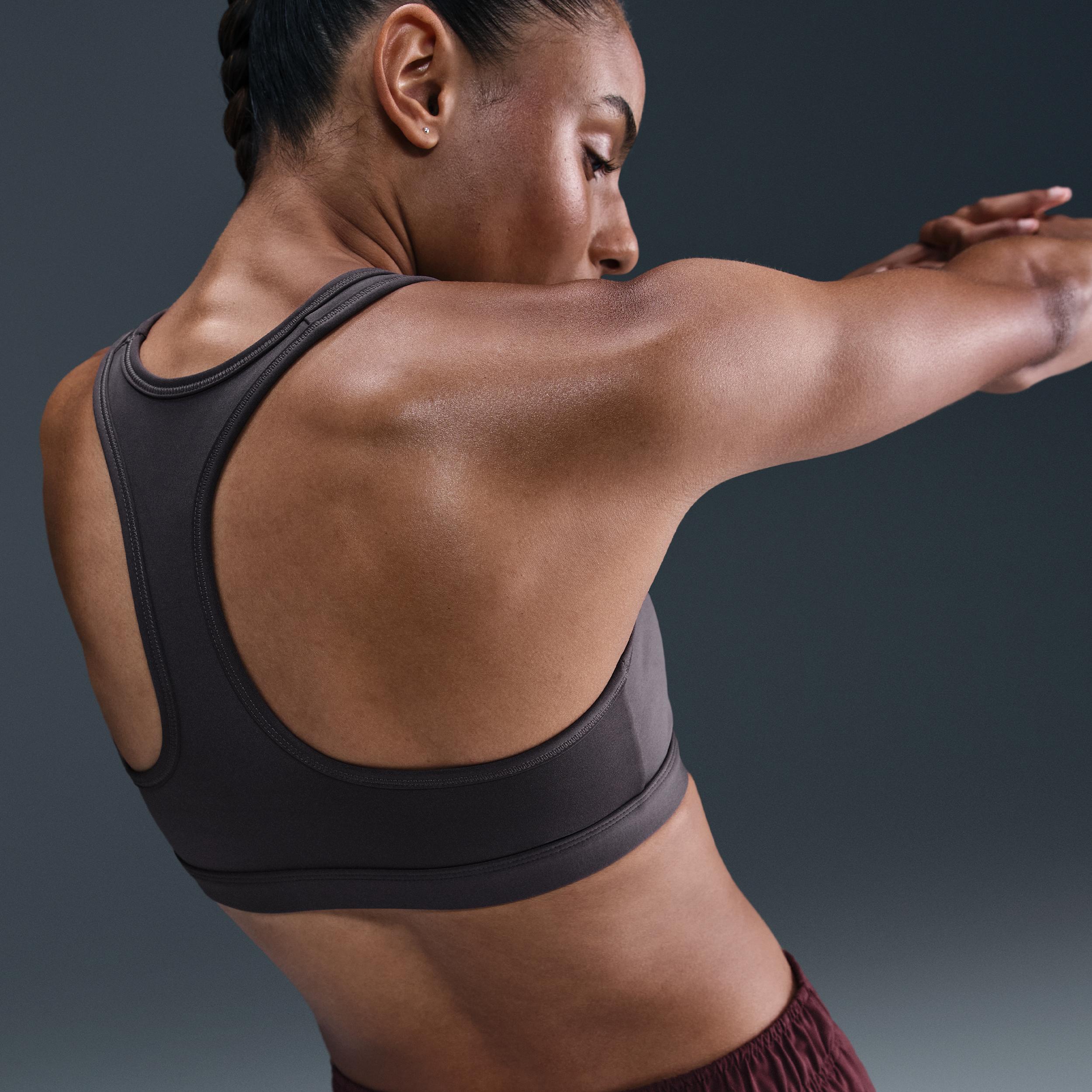 Nike Womens Swoosh Medium Support Padded Sports Bra | DX6821-036 Product Image