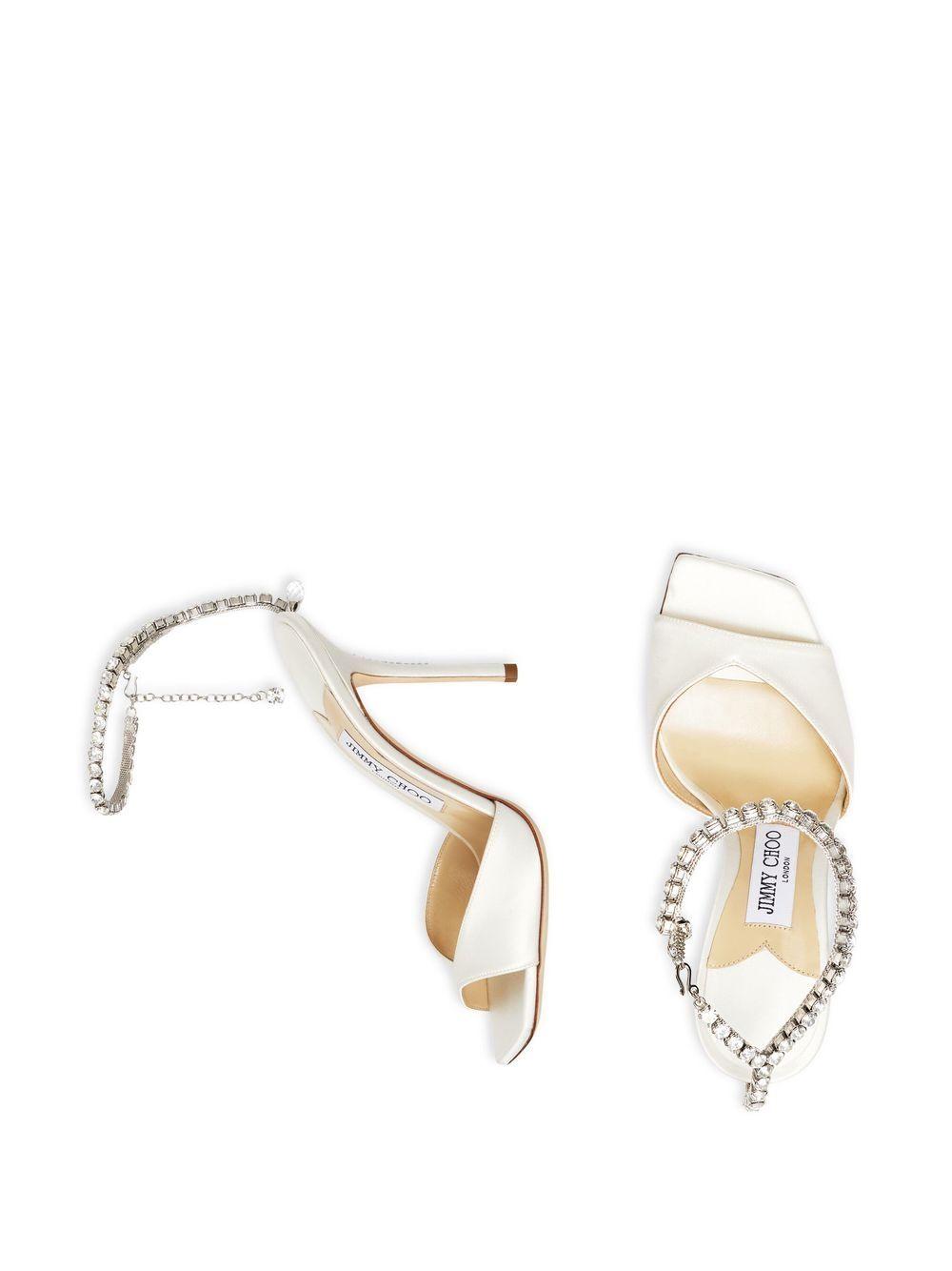 Saeda 100mm crystal-strap sandals Product Image