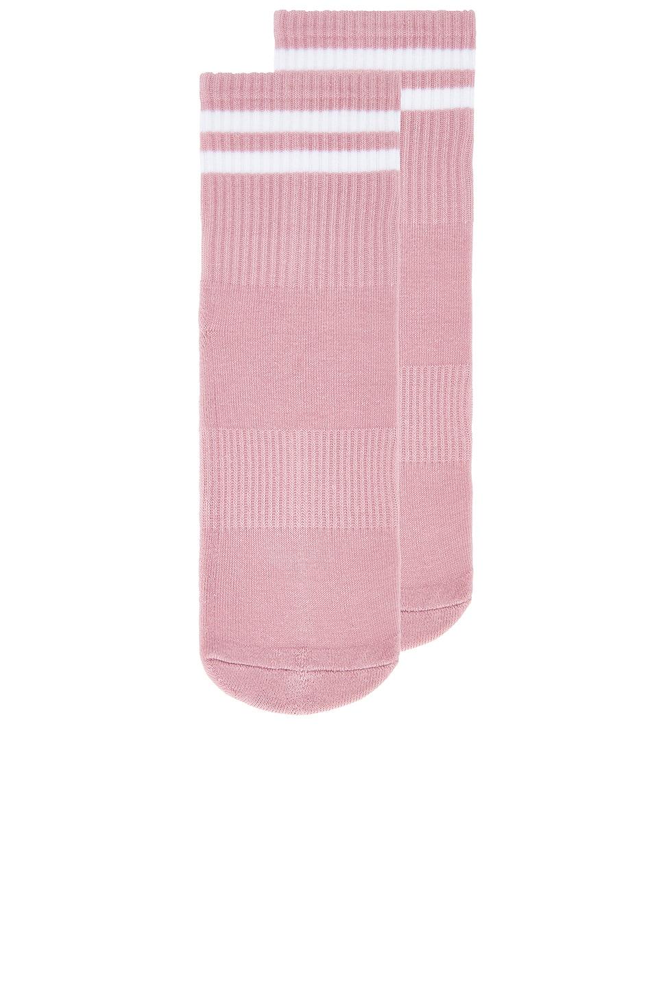 Striped Half Crew Grip Sock WellBeing + BeingWell Product Image