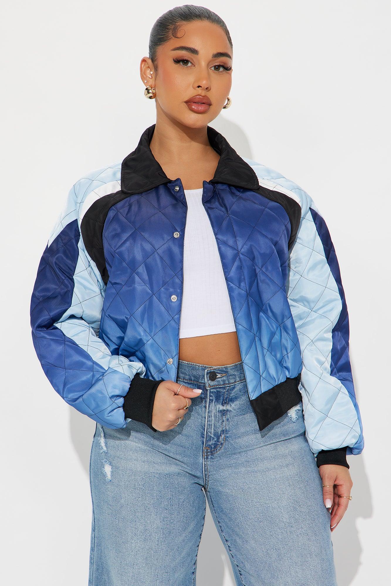 Malibu Made Quilted Jacket - Blue/combo Product Image