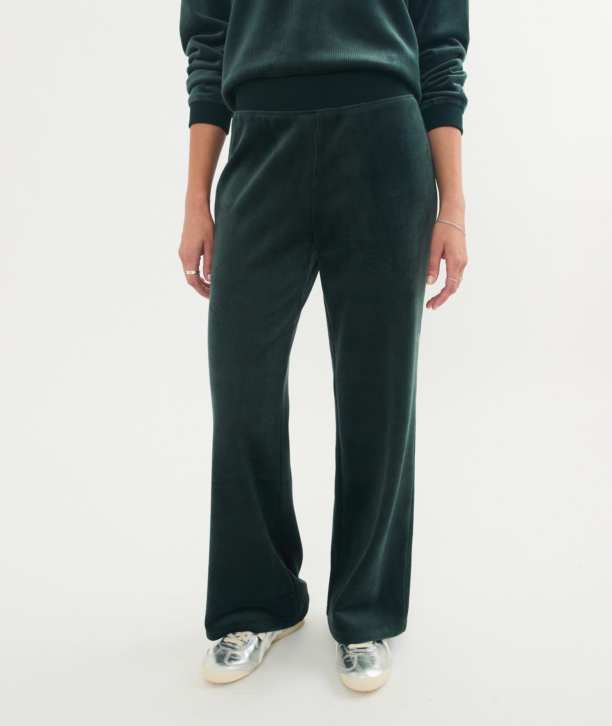 Cord Velour Wide Leg Pant Product Image