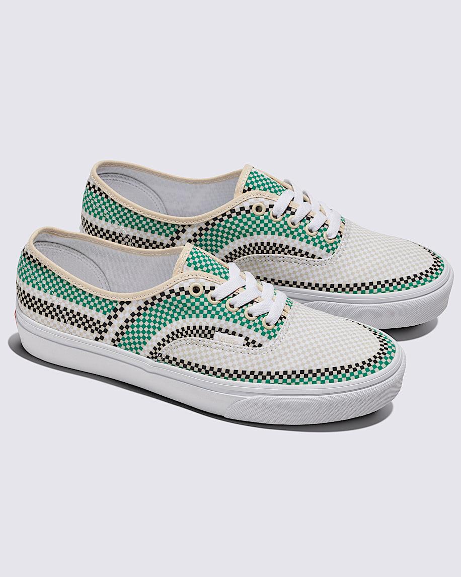 Authentic Shoe in White / Black / Green| Vans US Product Image