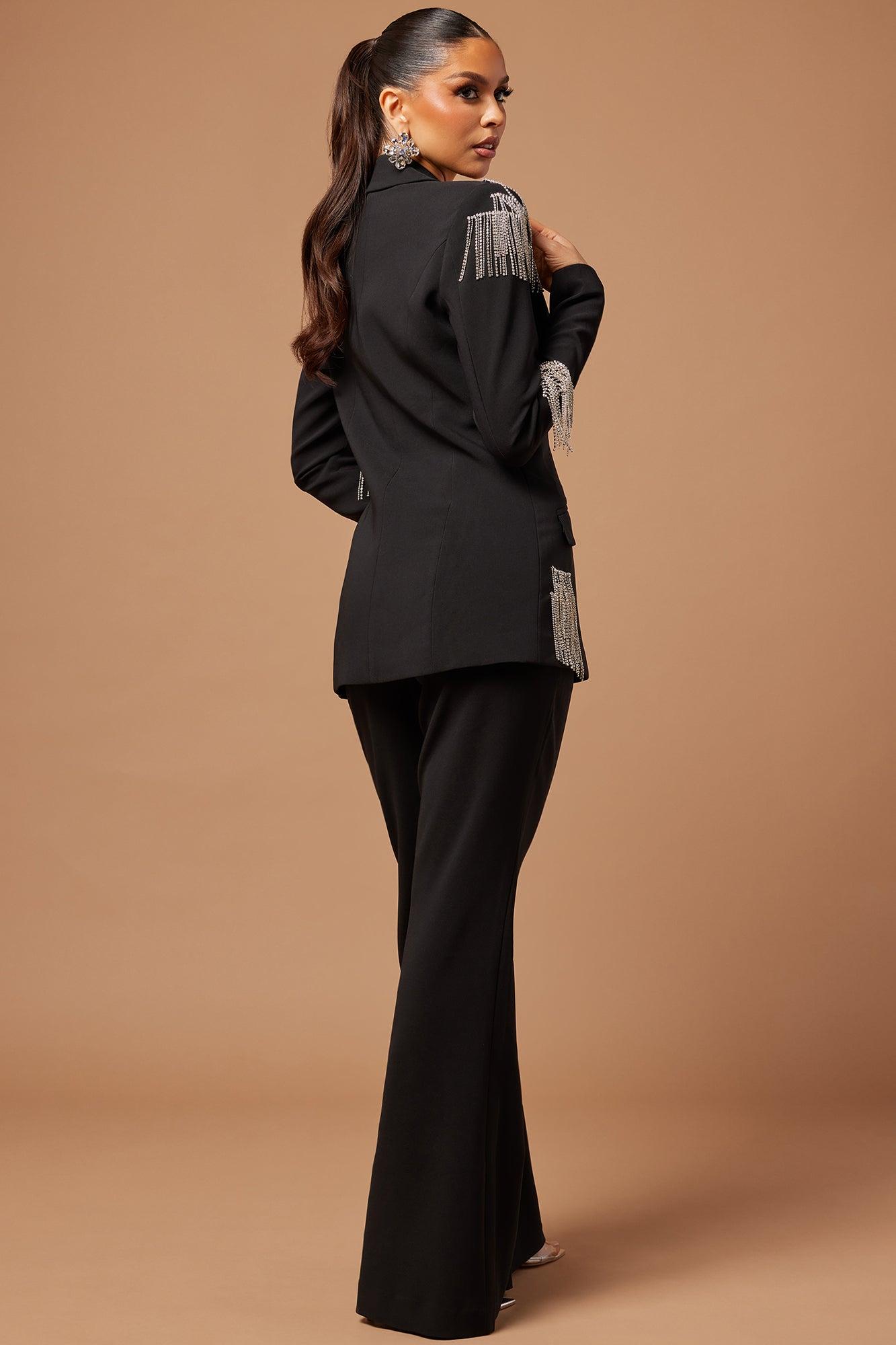 Marissa Pant Suit Set - Black Product Image