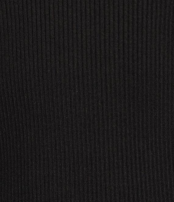 Gibson & Latimer Ribbed Knit Crochet V-Neck Sleeveless Tank Top Product Image