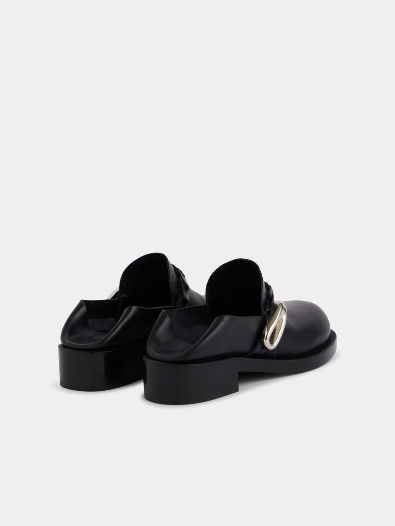 black MULES IN SMOOTH LEATHER Product Image