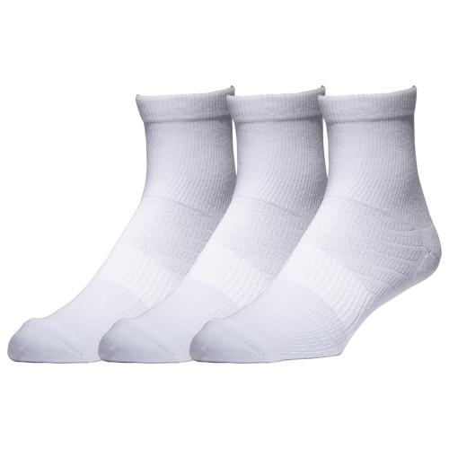 LCKR Mens LCKR 3 Pack Performance Quarter Socks - Mens White Product Image