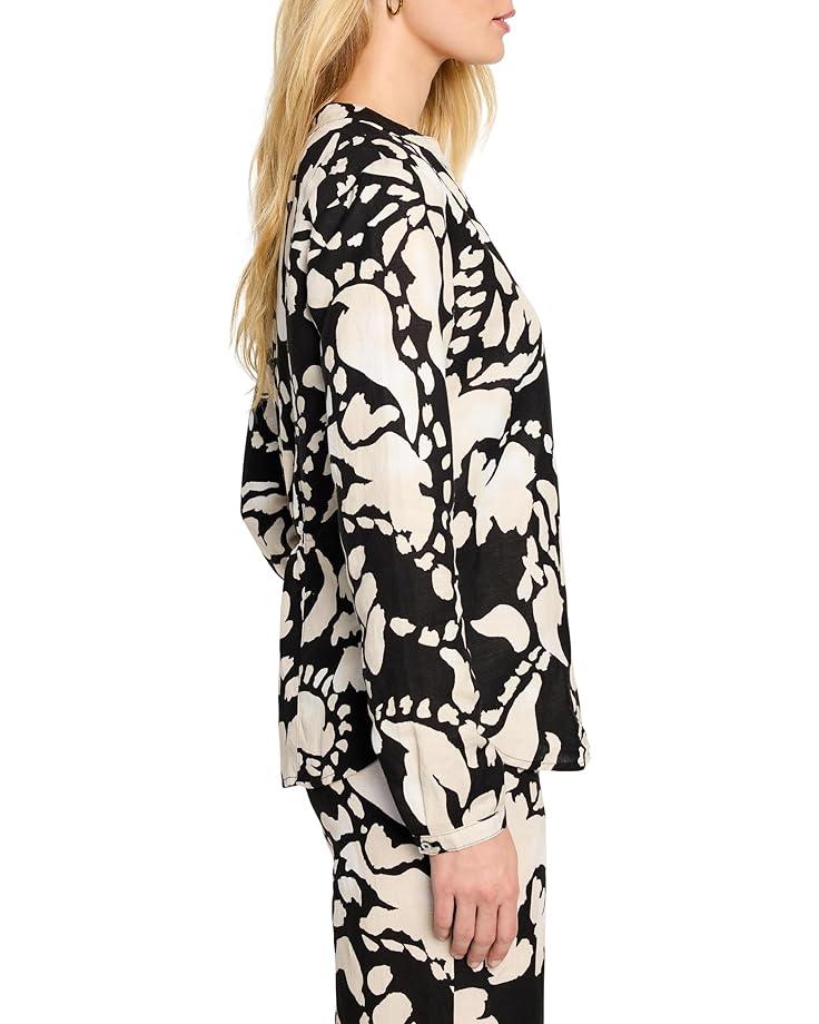 Petite Relaxed Fit Striped Linen Shirt Product Image