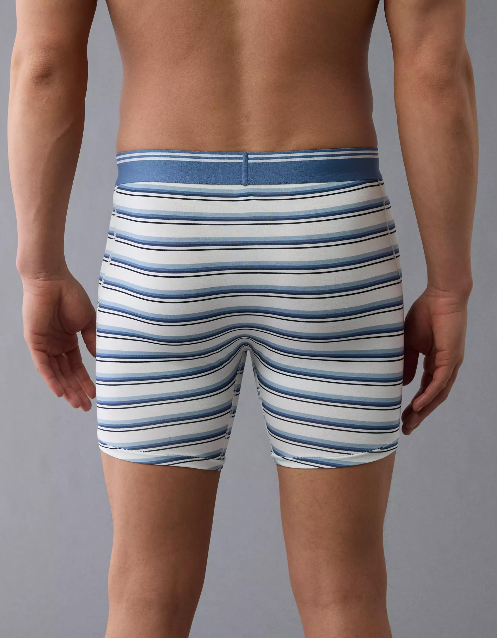 AEO Men's Striped 6" Ultra Soft Boxer Brief Product Image
