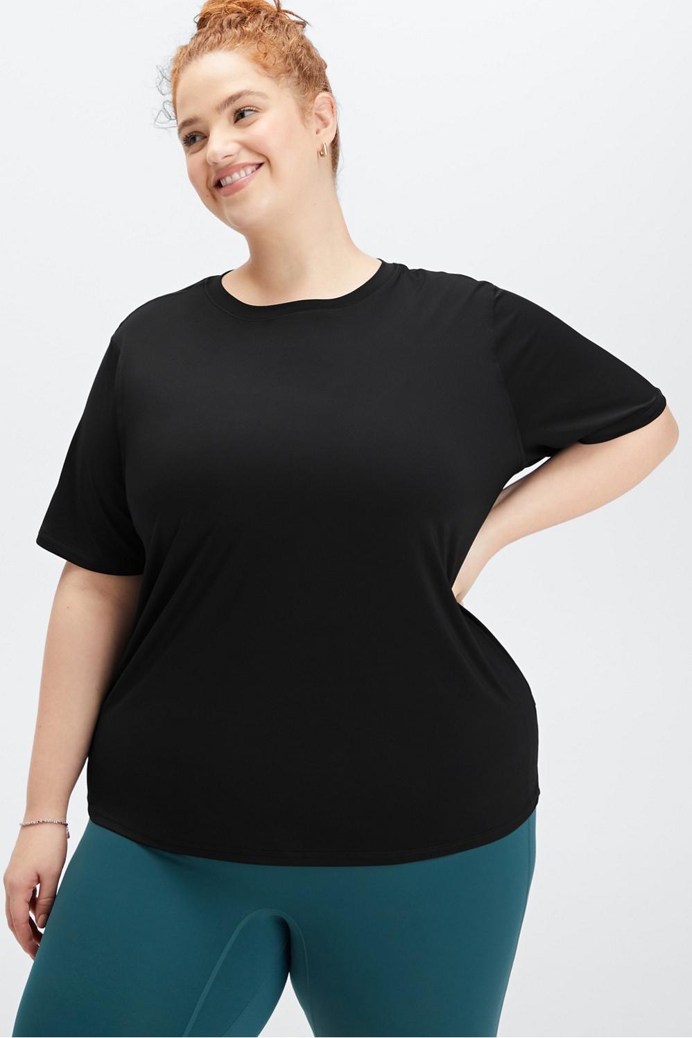 Fabletics Phoenix Lite Short-Sleeve Top Womens black Size XXS Product Image
