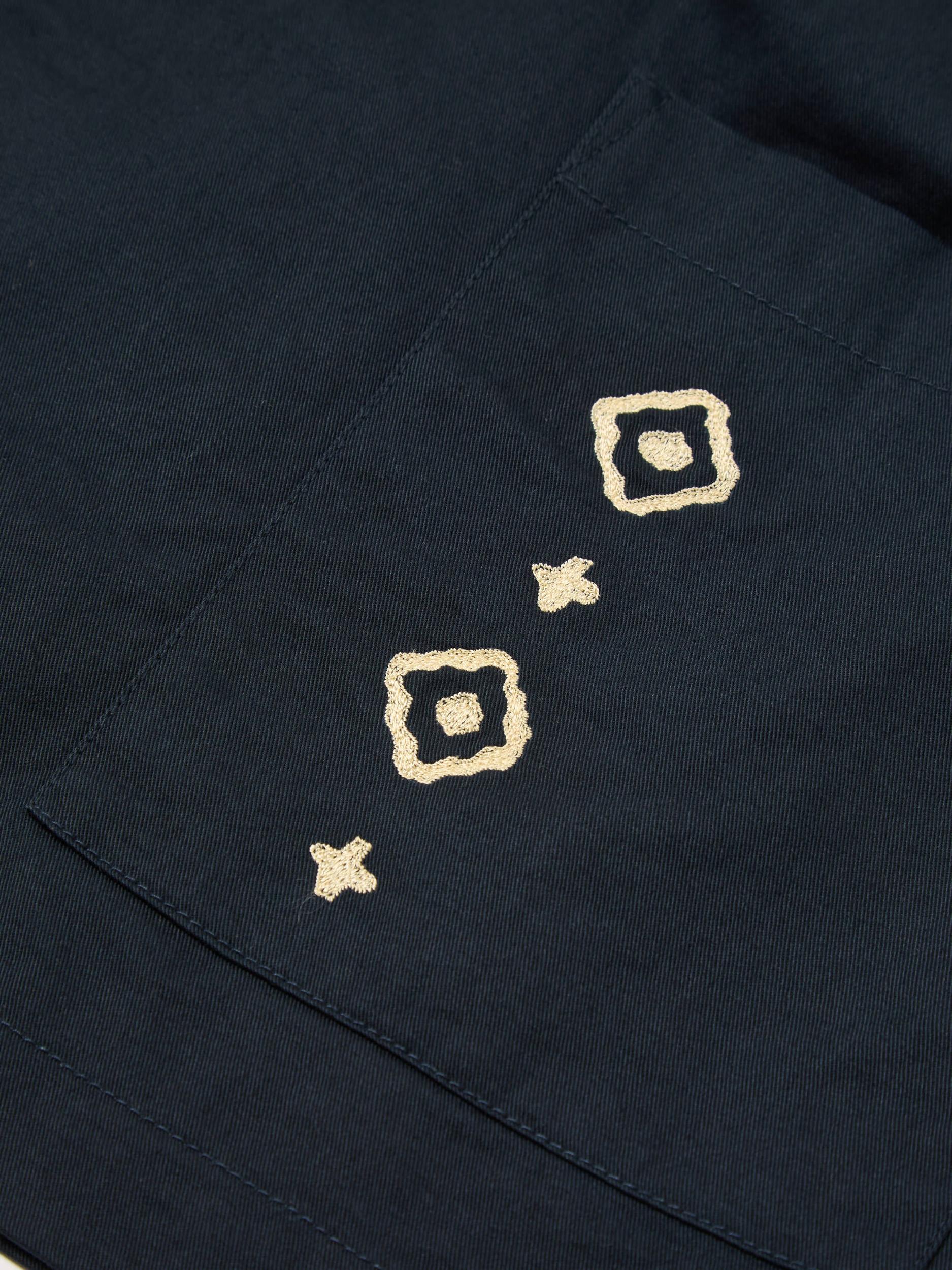 HHV x Universal Works Navy Twill Kyoto Work Shirt Product Image