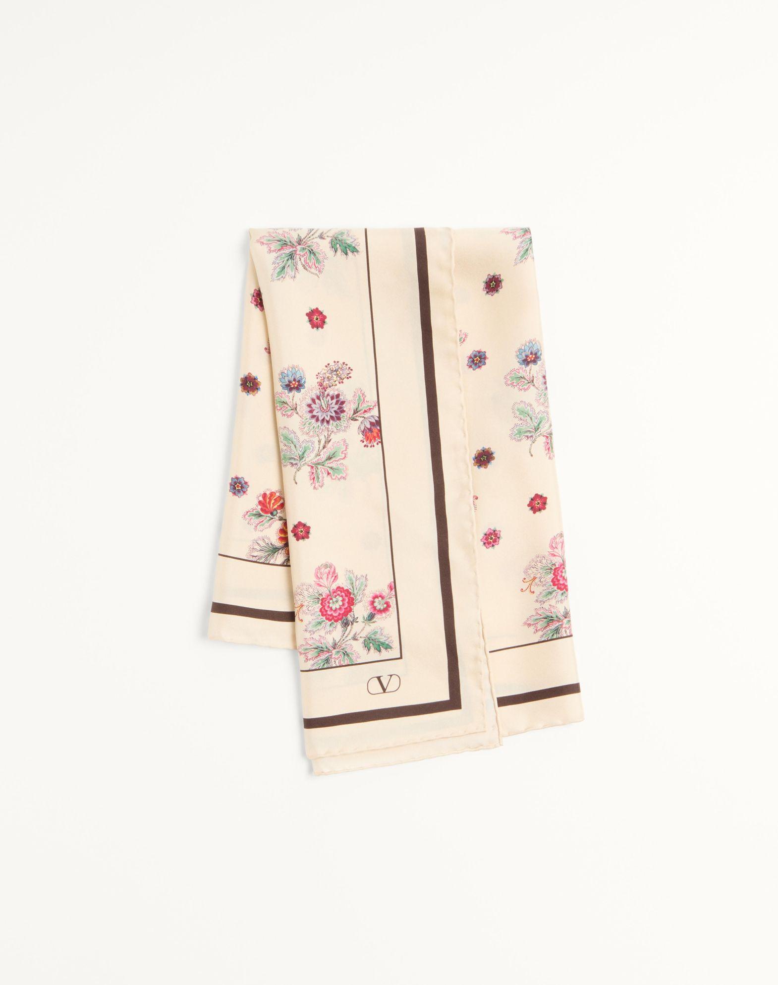 Papier Floral Silk Scarf Product Image