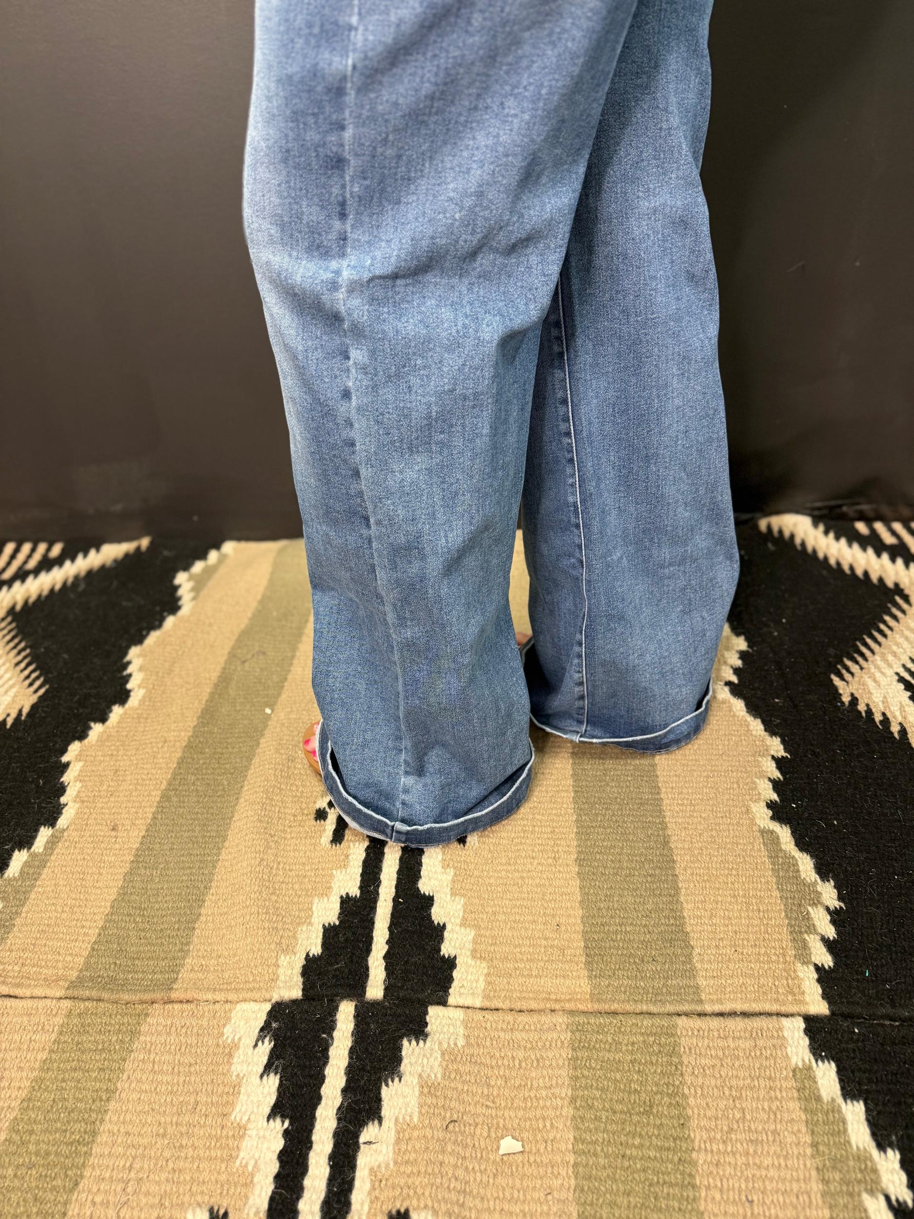 PLUS TC High Rise MW Wide Leg Jeans Product Image