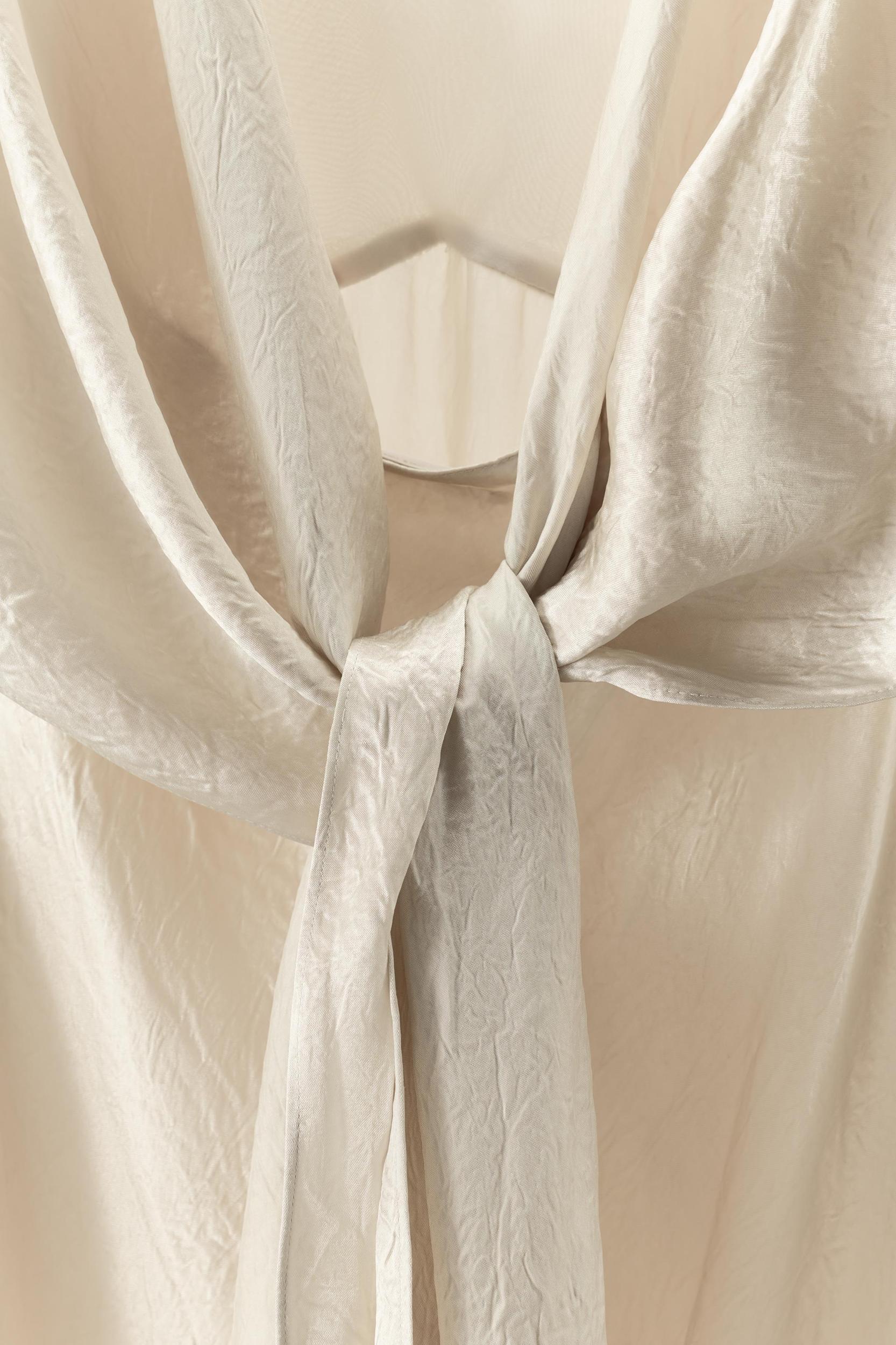 LIMITED EDITION WRINKLED EFFECT SATIN DRESS Product Image