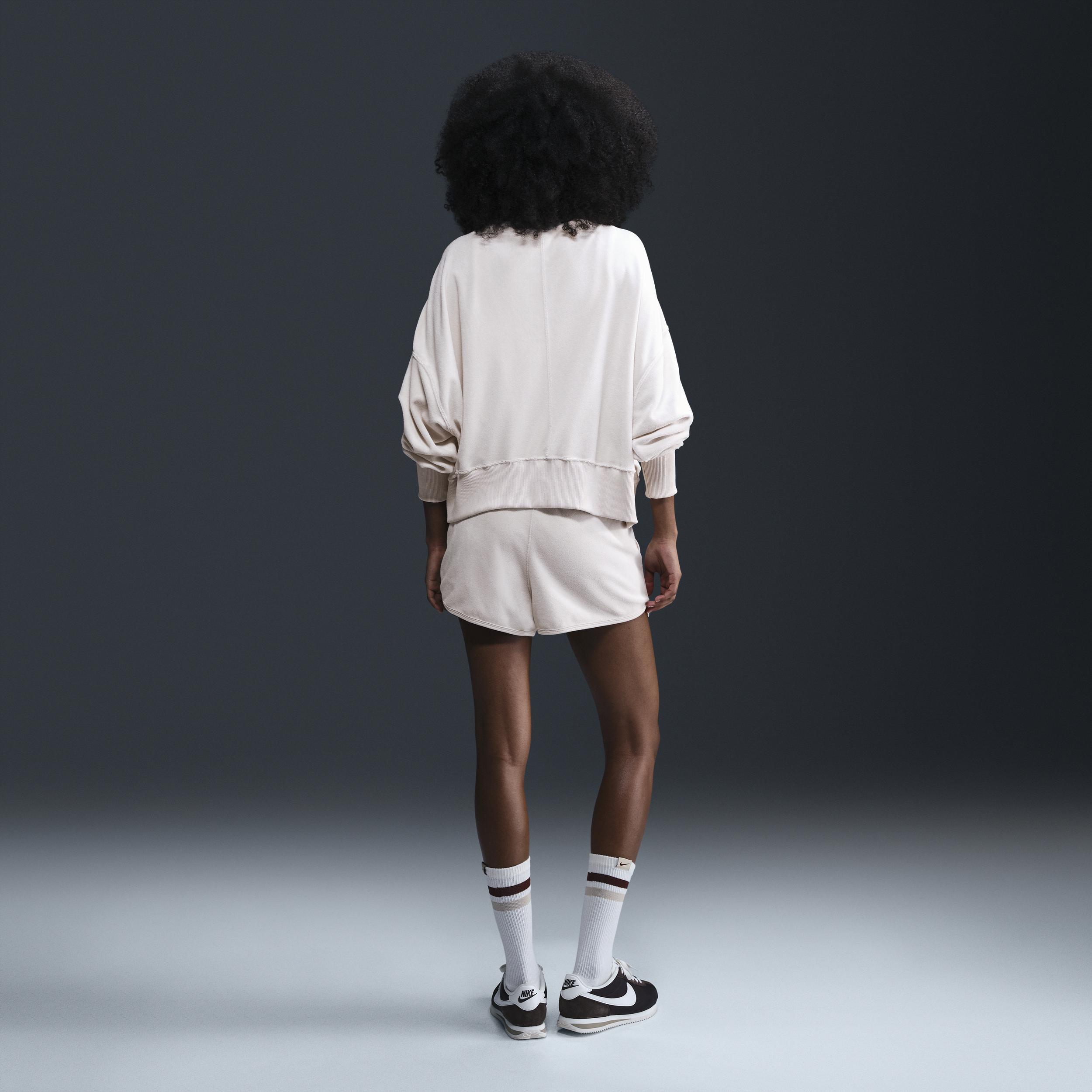 Nike Women's Court Heritage Mid-Rise French Terry Tennis Shorts Product Image