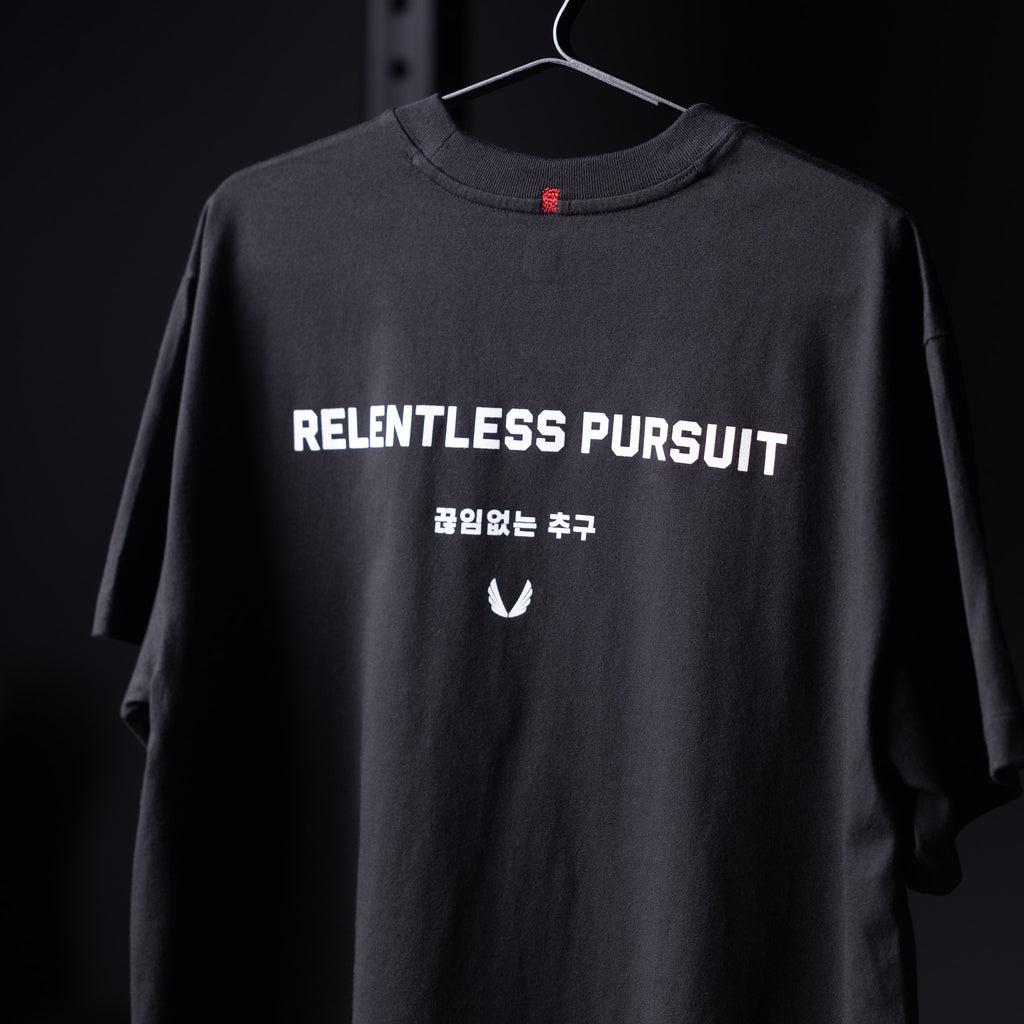 0797. Tech Essential™ Relaxed Tee - Black "RP Wings Stack" Product Image