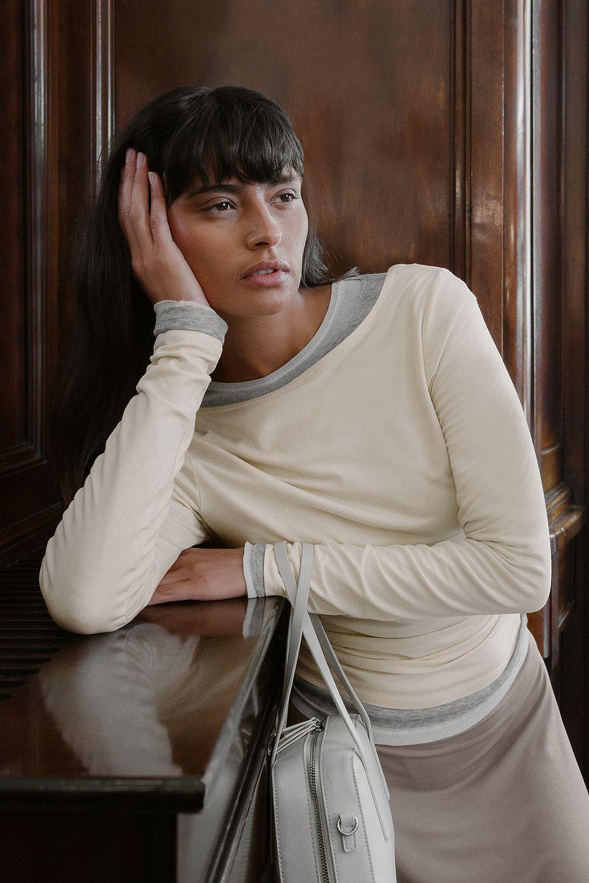 Draped Jersey Top Product Image