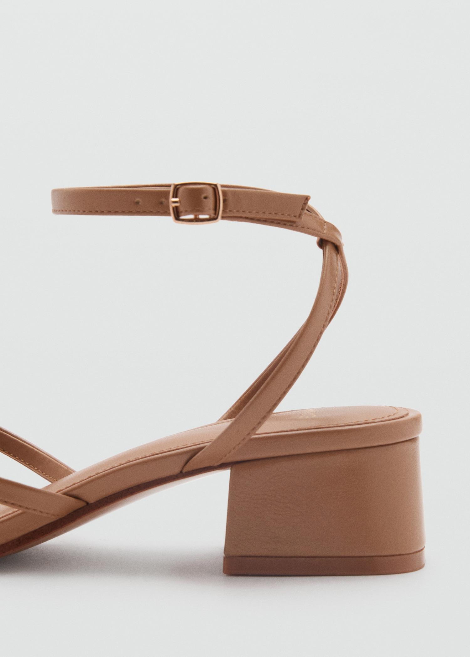 Strappy heeled sandals - Women | MANGO USA Product Image