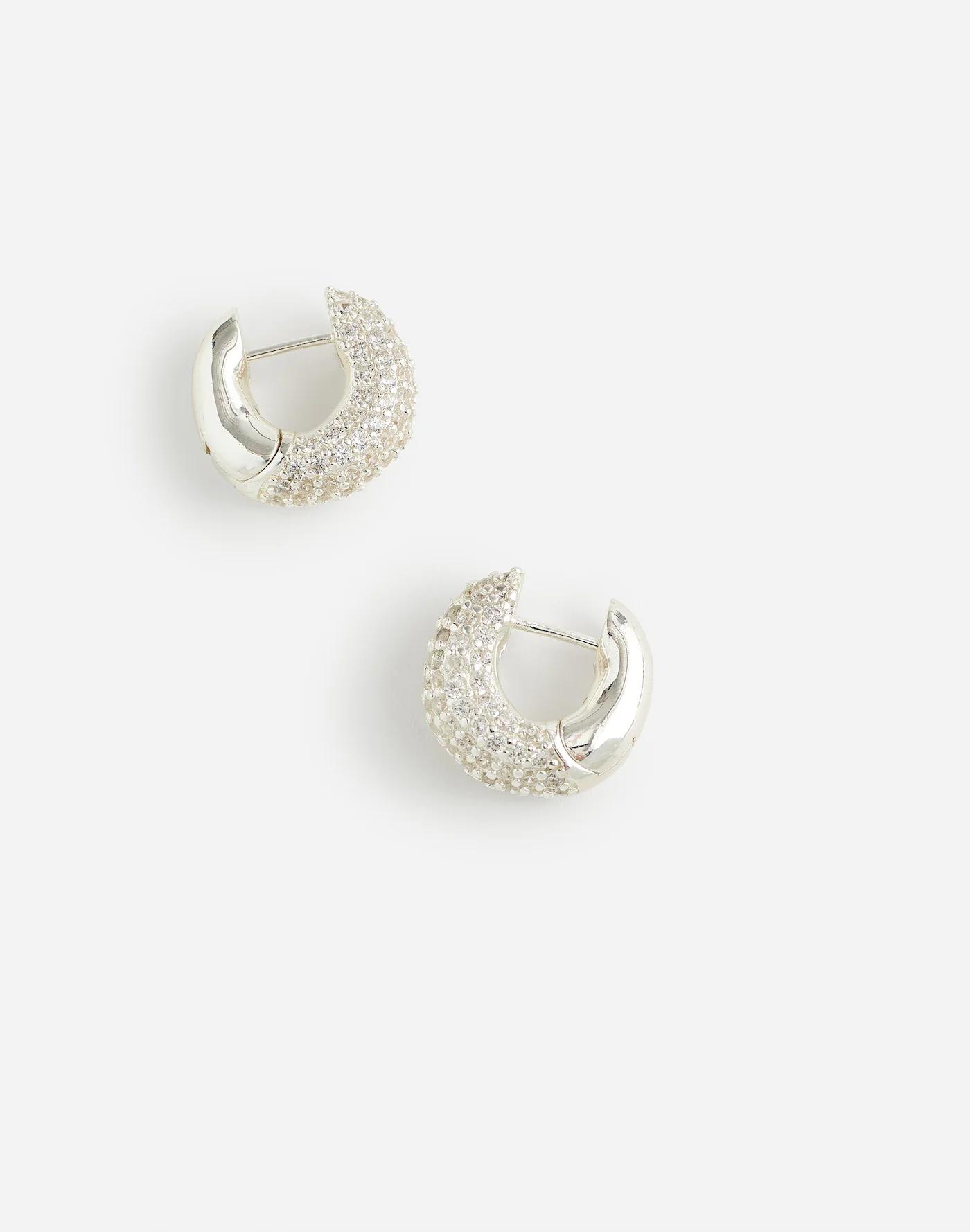 Pavé Small Hoop Earrings Product Image