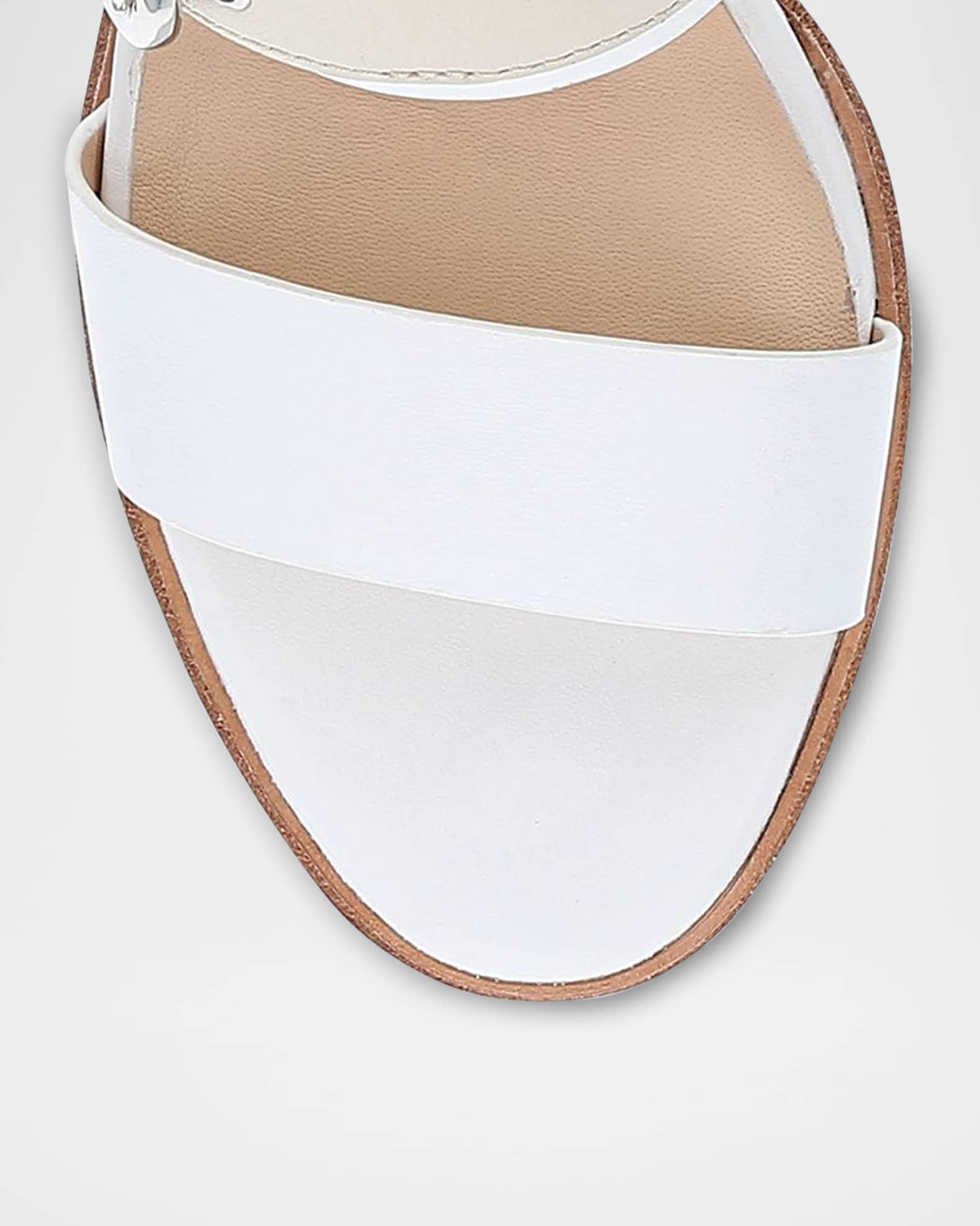 Stella Leather Buckle Dual-Band Sandals Product Image