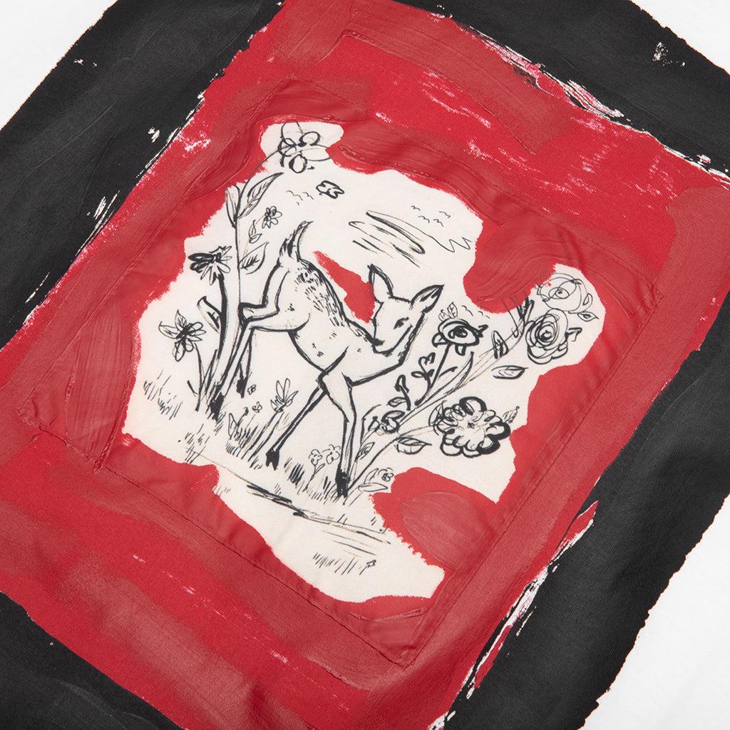 Cotton T-Shirt with Dante Patch - Lily White Male Product Image