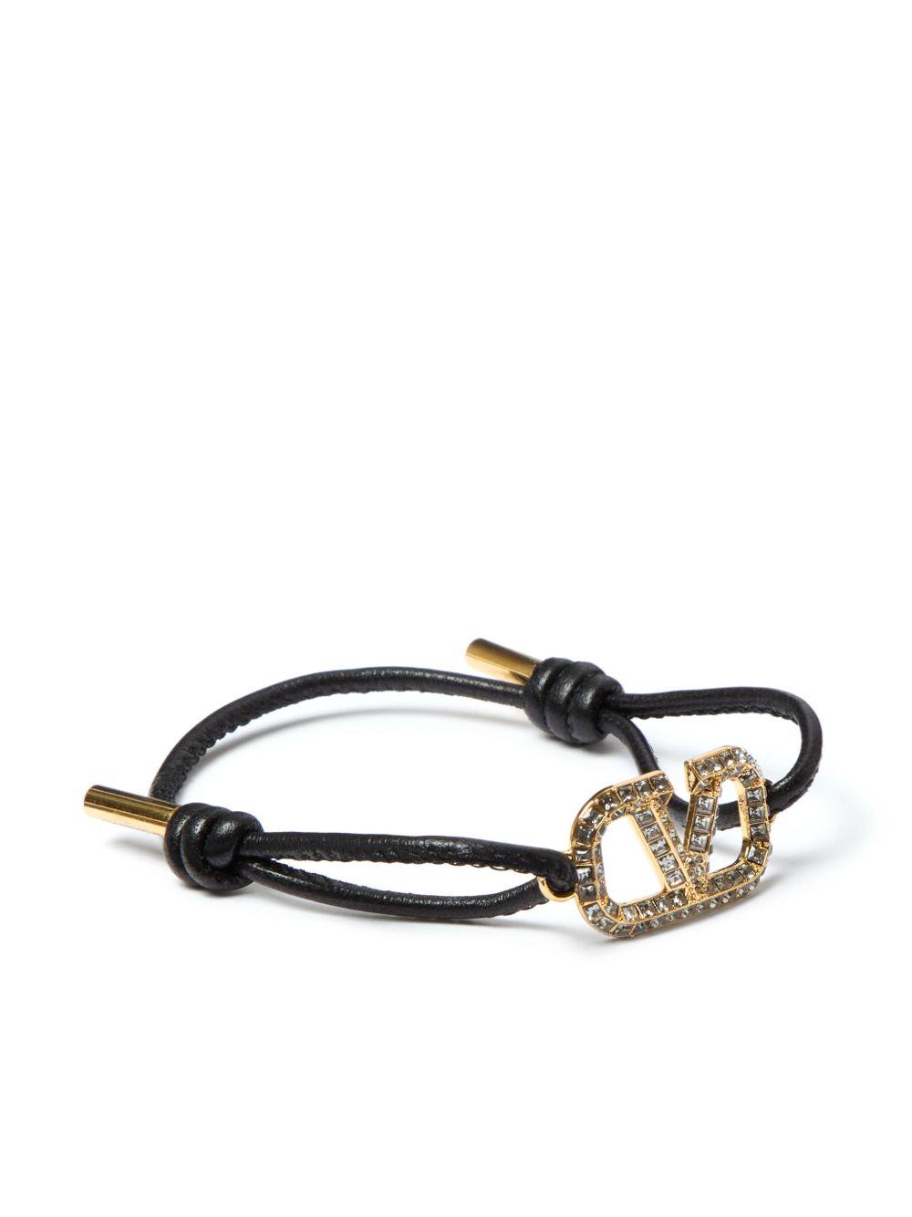 VLogo Signature leather bracelet Product Image