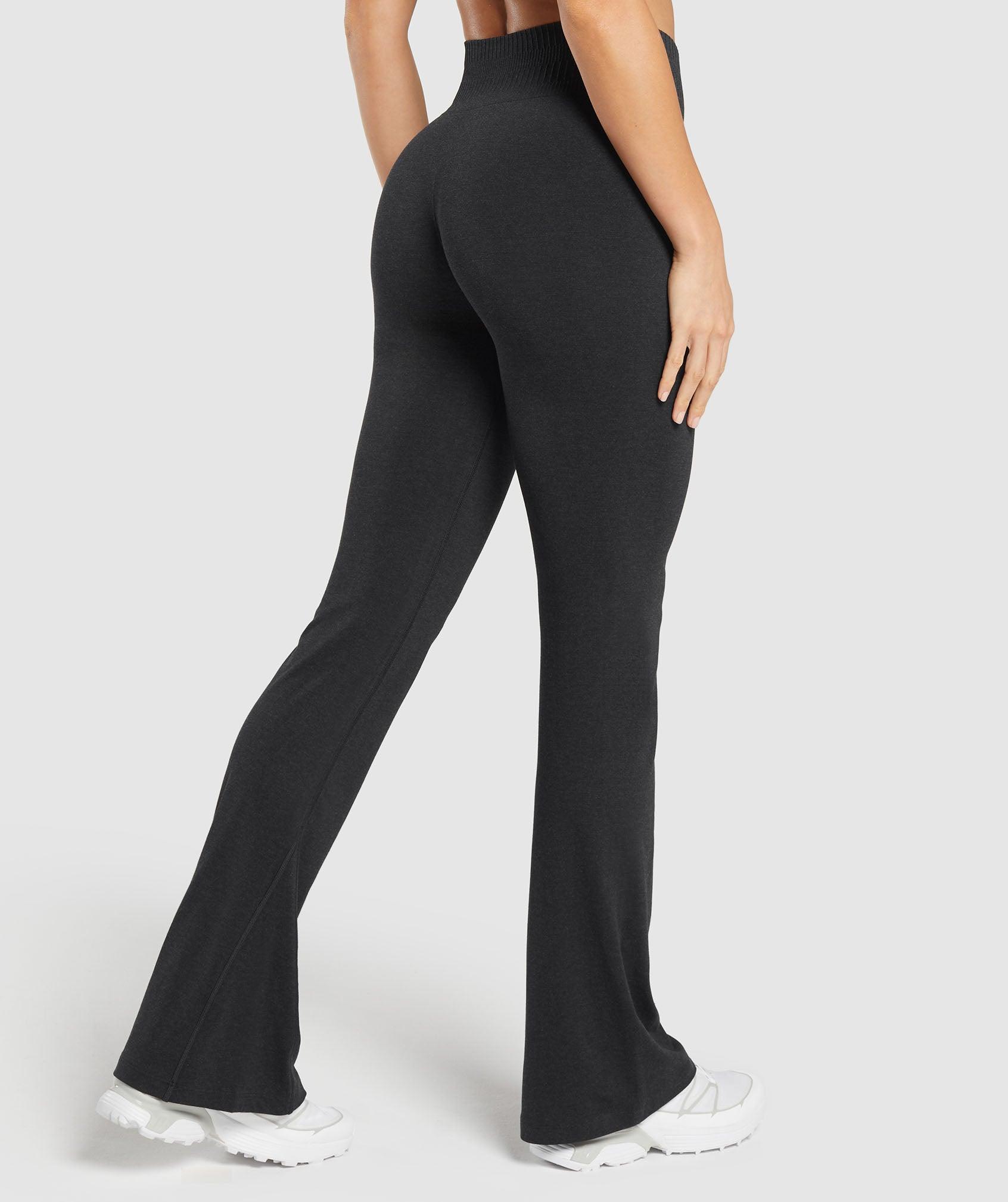 Gymshark Luxe Seamless Flare Leggings - Coal Marl Female Product Image