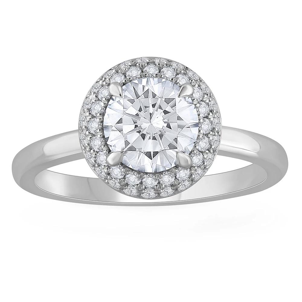 Diamond Medley 14k White Gold 1 1/3 Carat T.W. Lab-Grown Diamond Engagement Ring, Women's, Size: 7, 14k Whgold Product Image