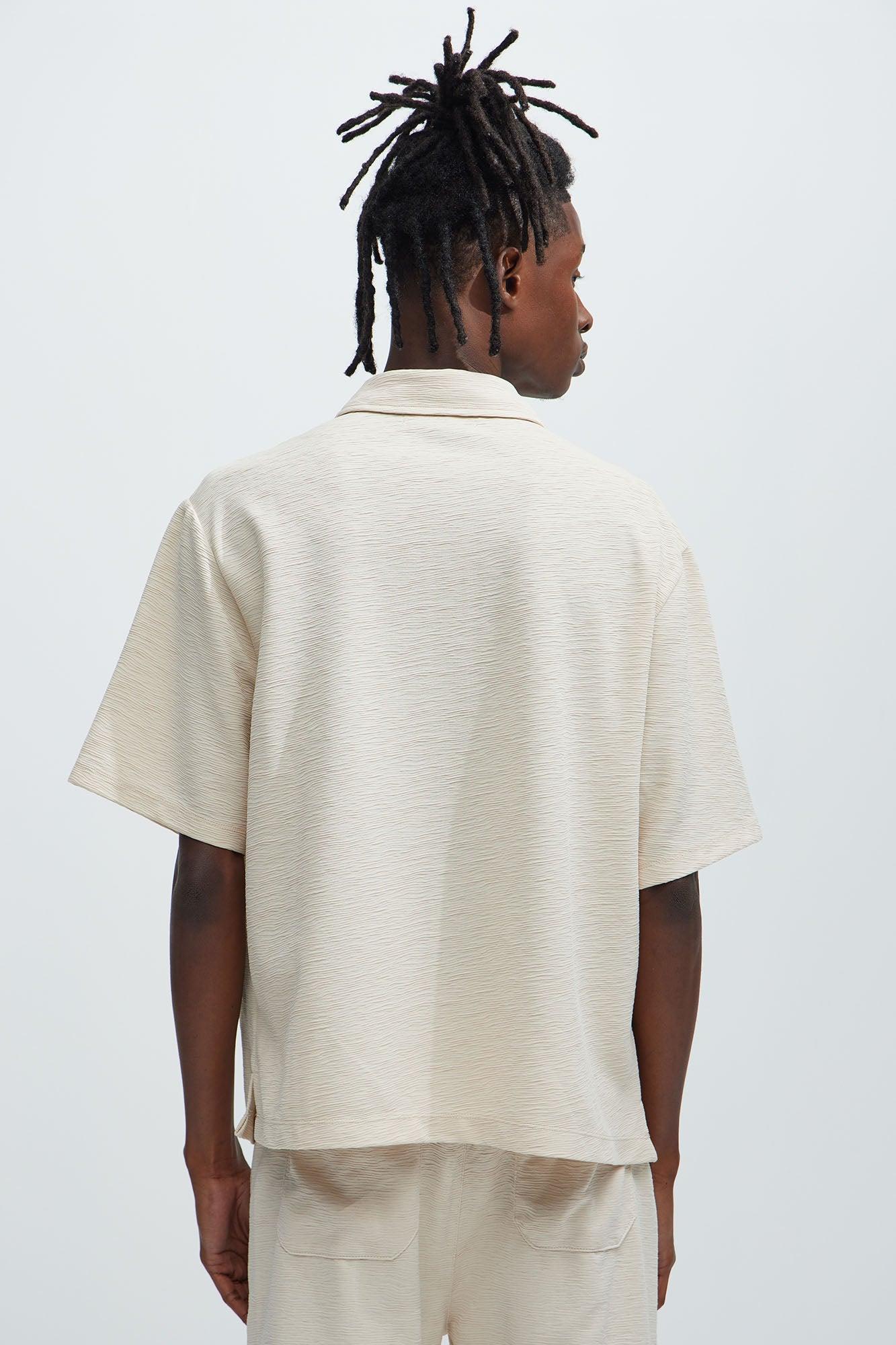 Blaze Textured Shirt - Oatmeal Product Image