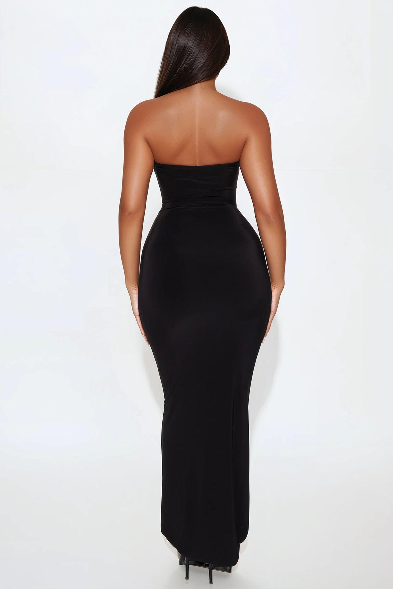 Melia Cut Out Maxi Dress - Black Product Image