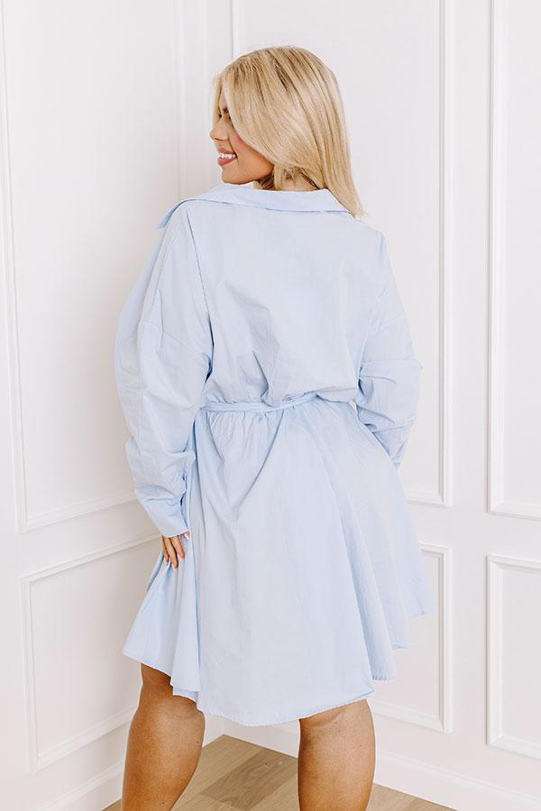 Feeling Social Button Down Mini Dress Curves Product Image