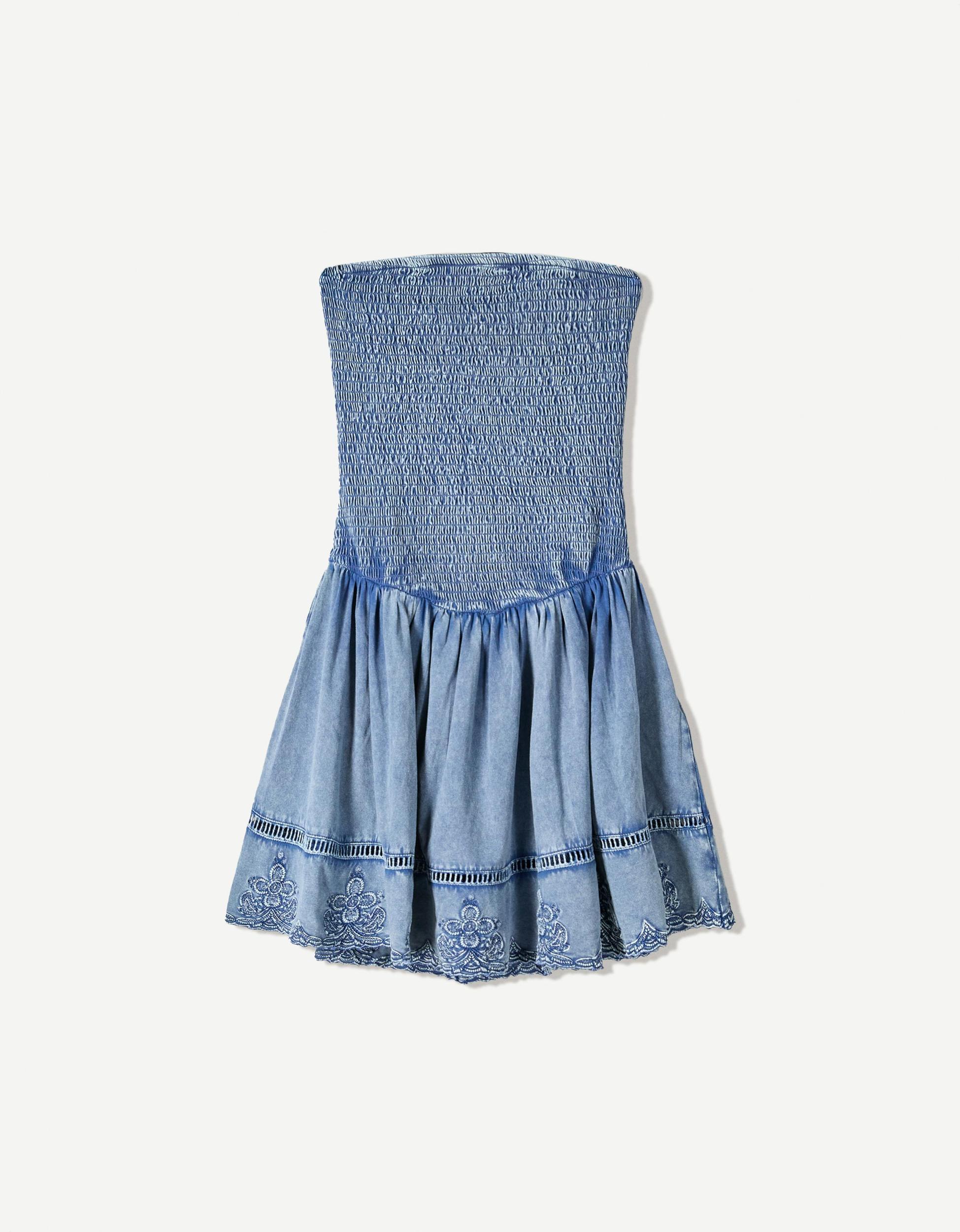 Mini dress with ruffles Product Image
